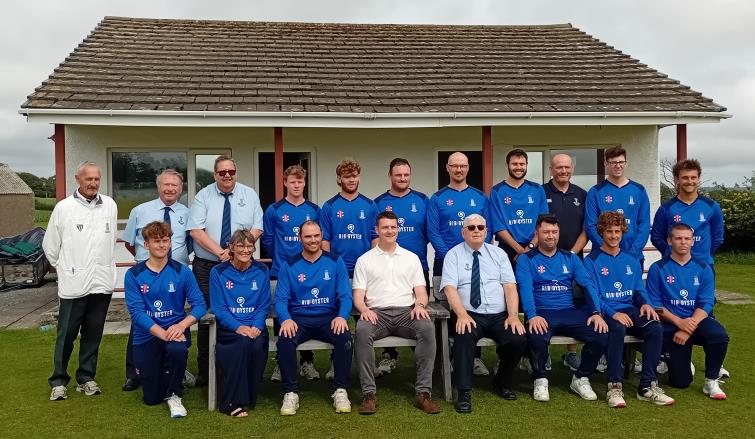 The County team in their smart new kit